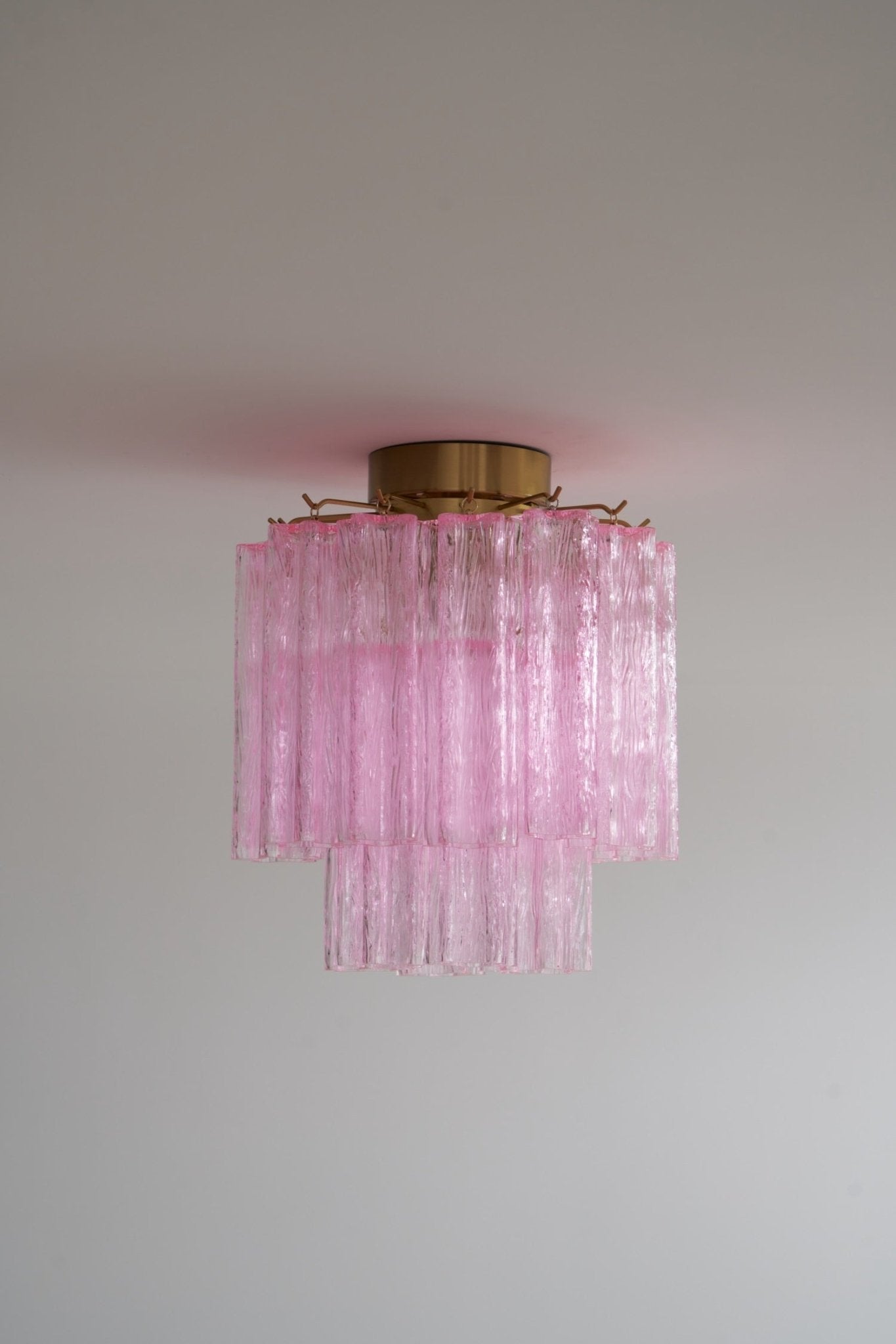 WOW Fiora Pink Murano Glass Ceiling Lamp