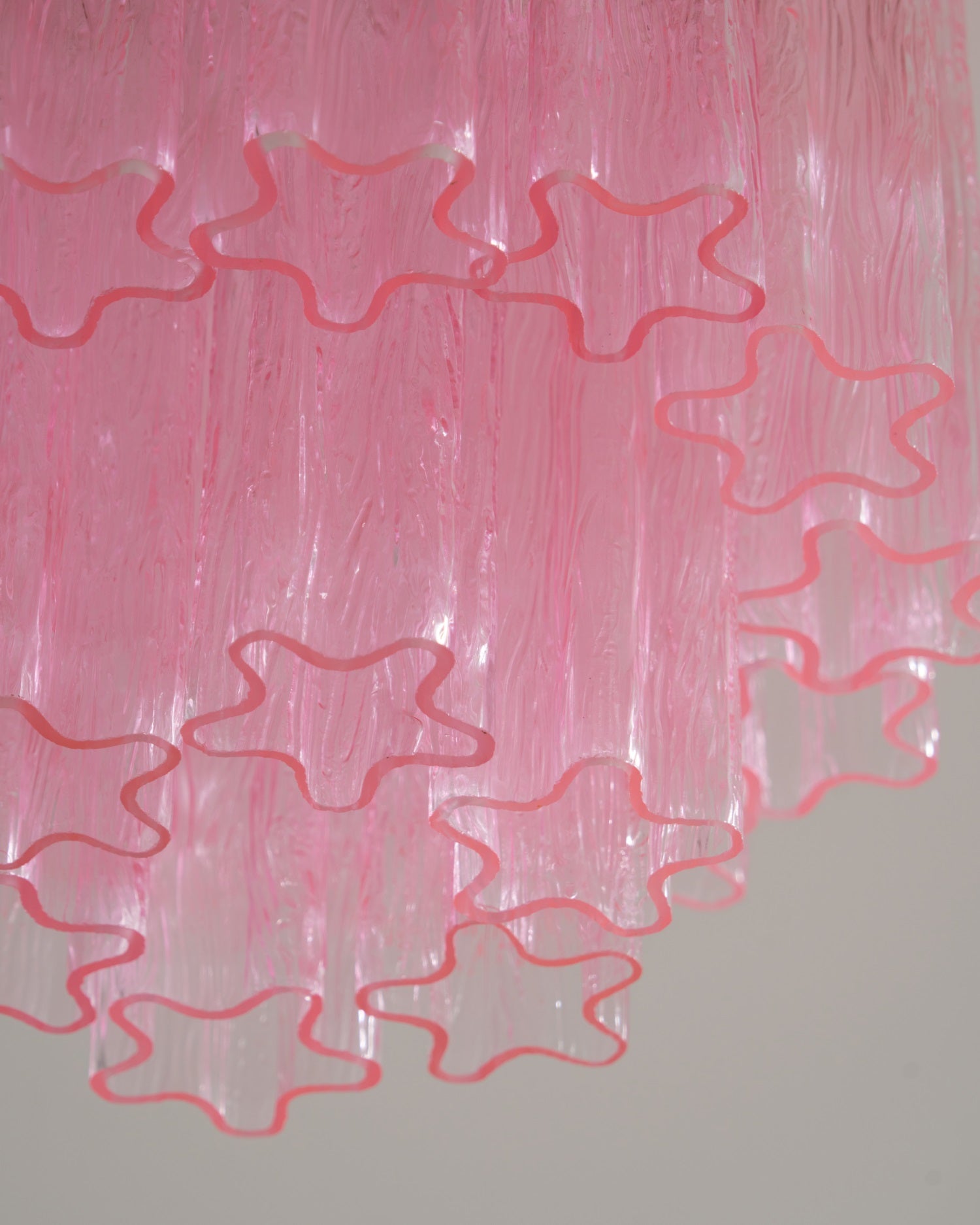 WOW Fiora Pink Murano Glass Ceiling Lamp