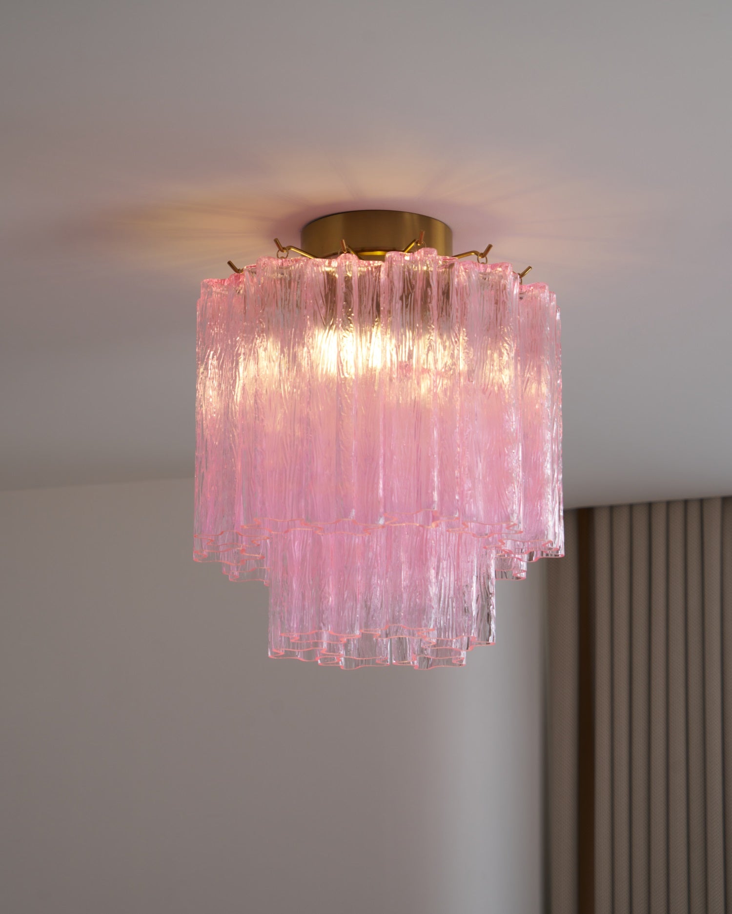 WOW Fiora Pink Murano Glass Ceiling Lamp