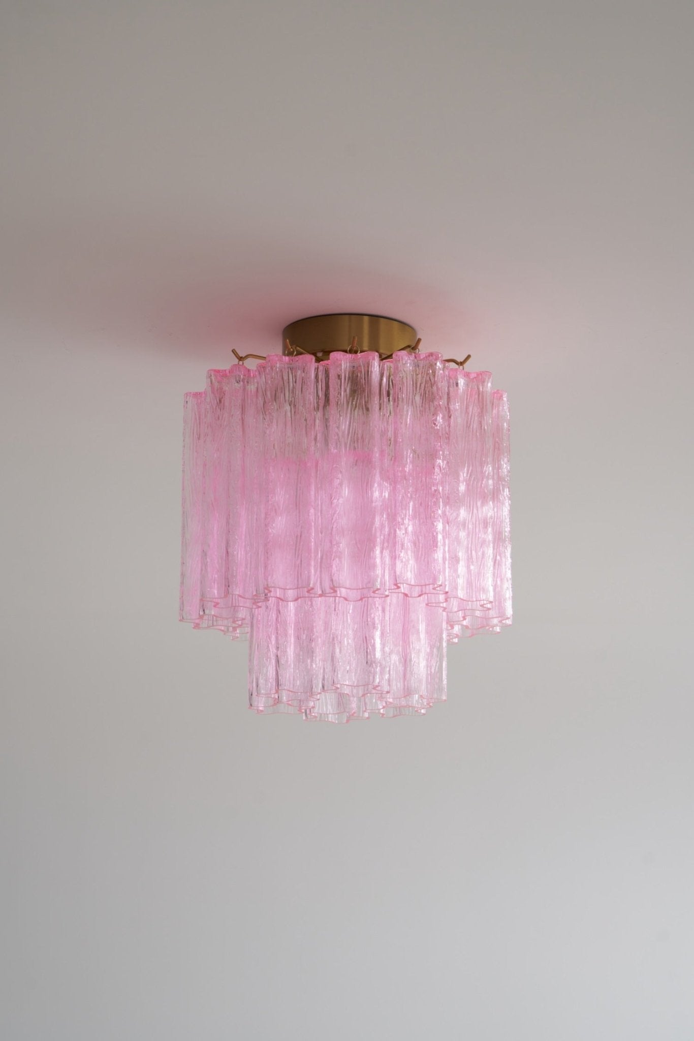 WOW Fiora Pink Murano Glass Ceiling Lamp
