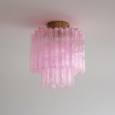 WOW Fiora Pink Murano Glass Ceiling Lamp