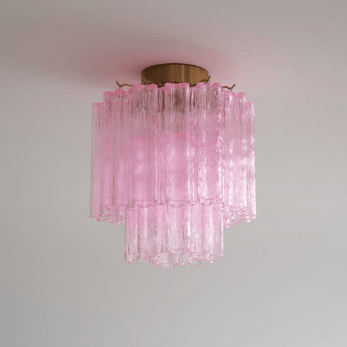 WOW Fiora Pink Murano Glass Ceiling Lamp