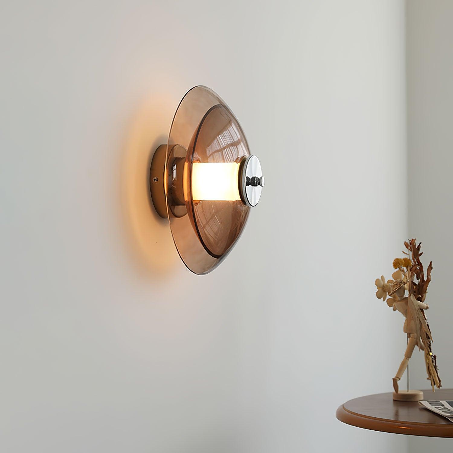 WOW Flying Saucer Chrome Wall Light