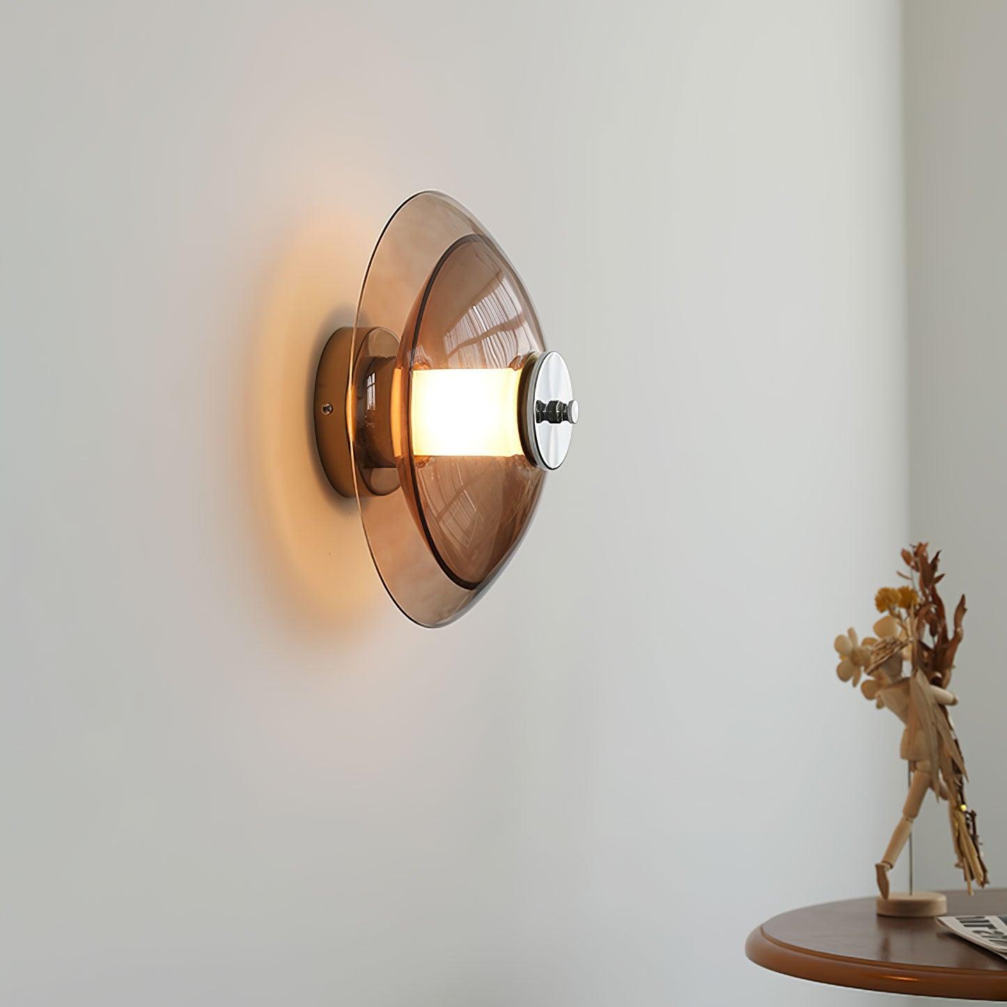WOW Flying Saucer Chrome Wall Light