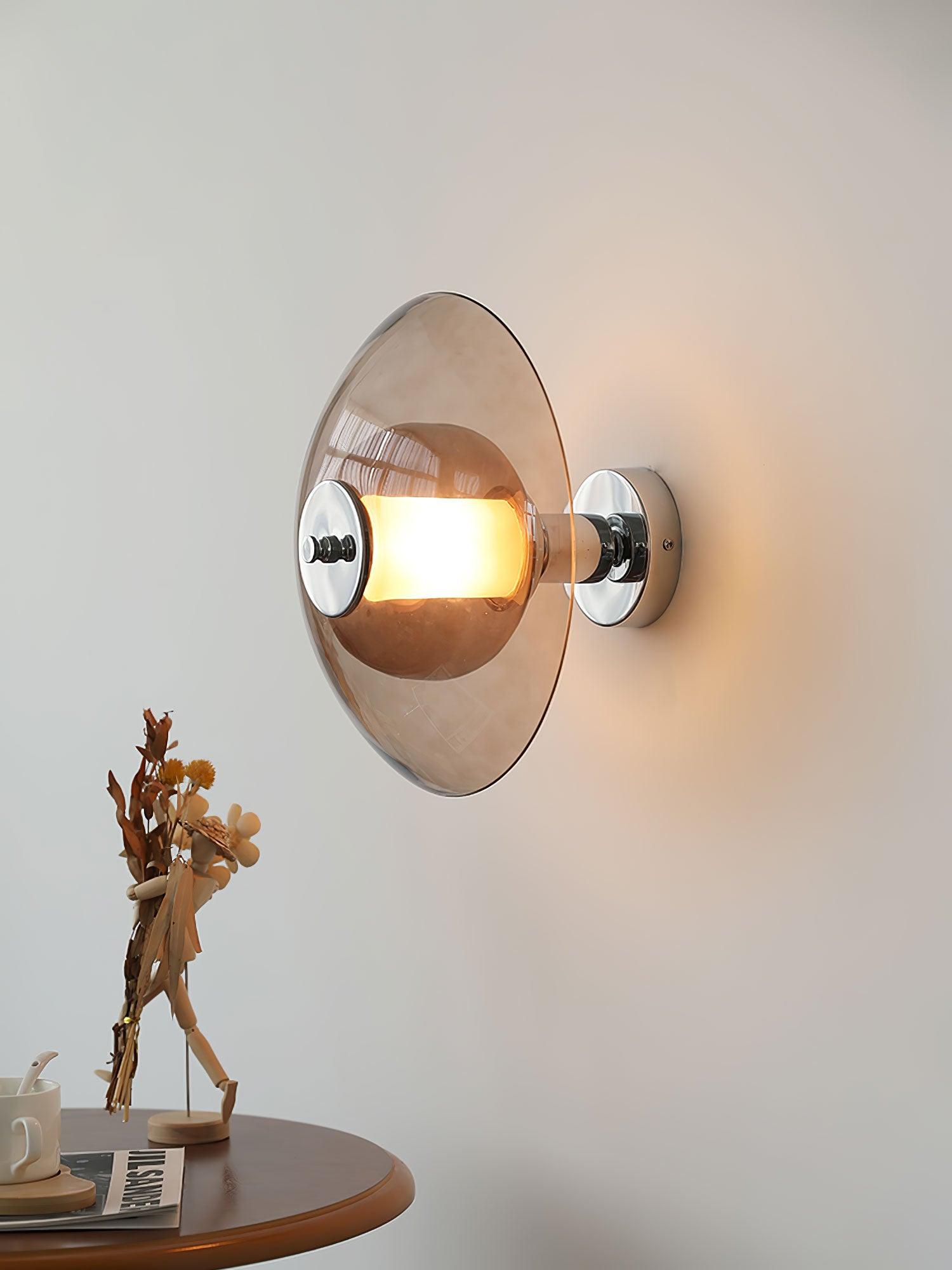WOW Flying Saucer Chrome Wall Light