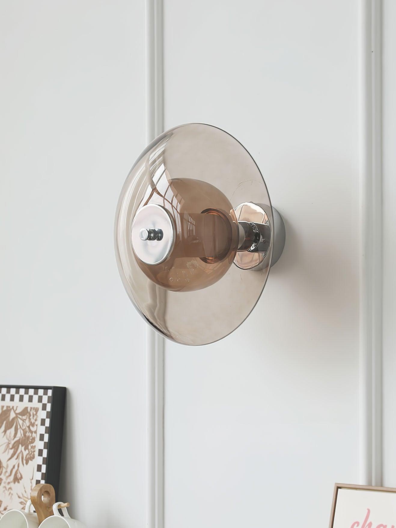 WOW Flying Saucer Chrome Wall Light
