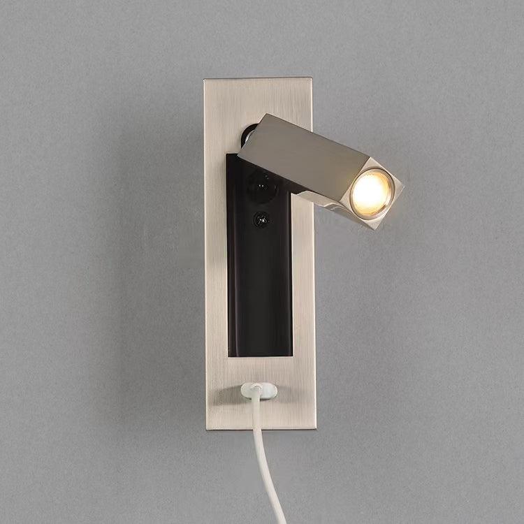 WOW Black Bedside USB Wall Light