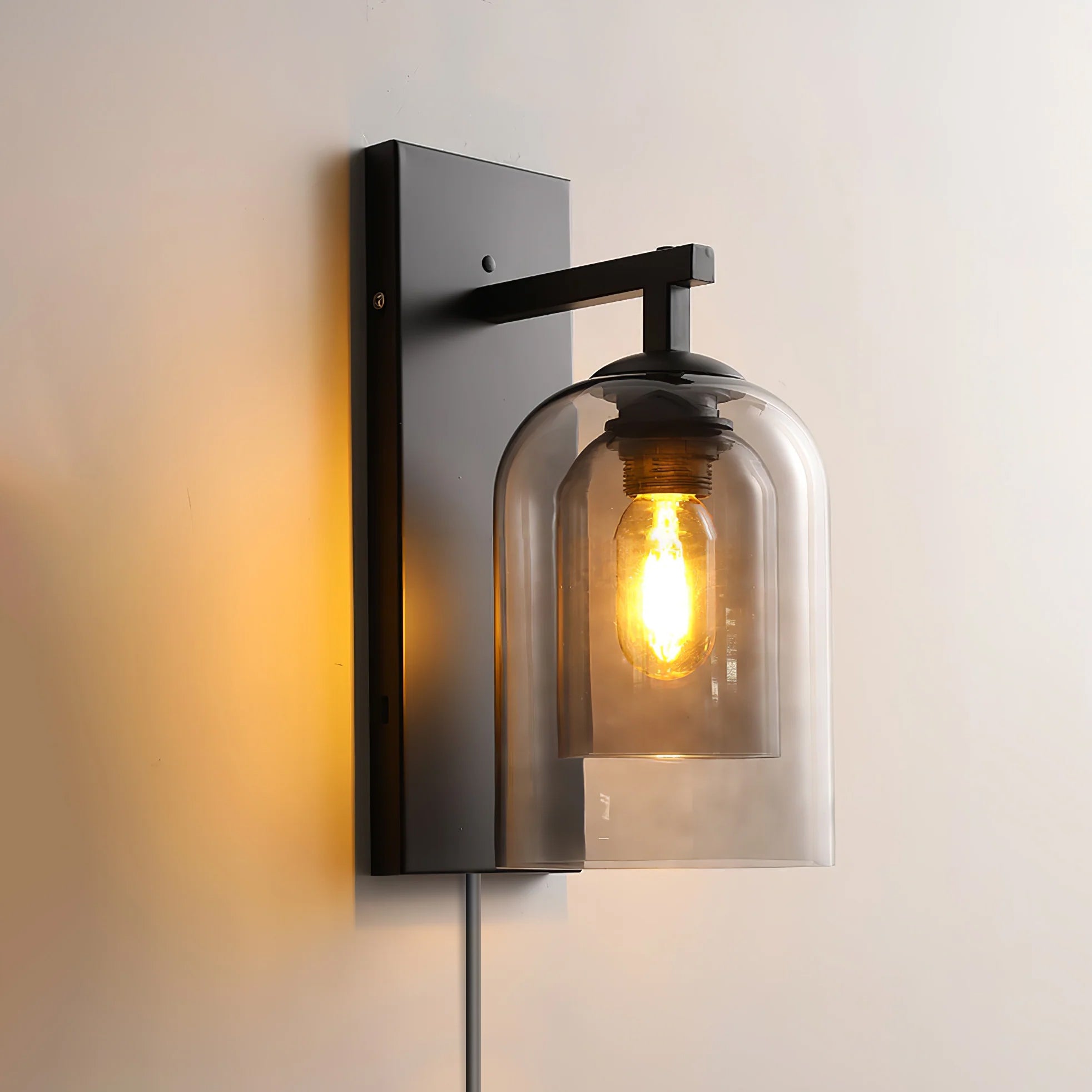 WOW Glass Tubular Plug-in Wall Lamp