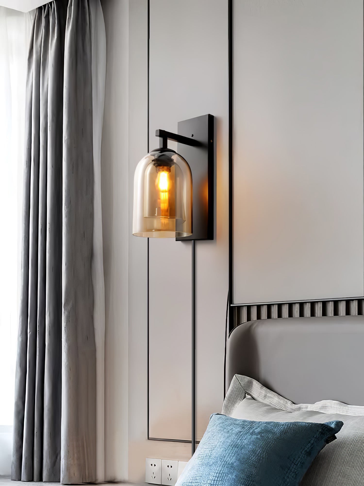 WOW Glass Tubular Plug-in Wall Lamp