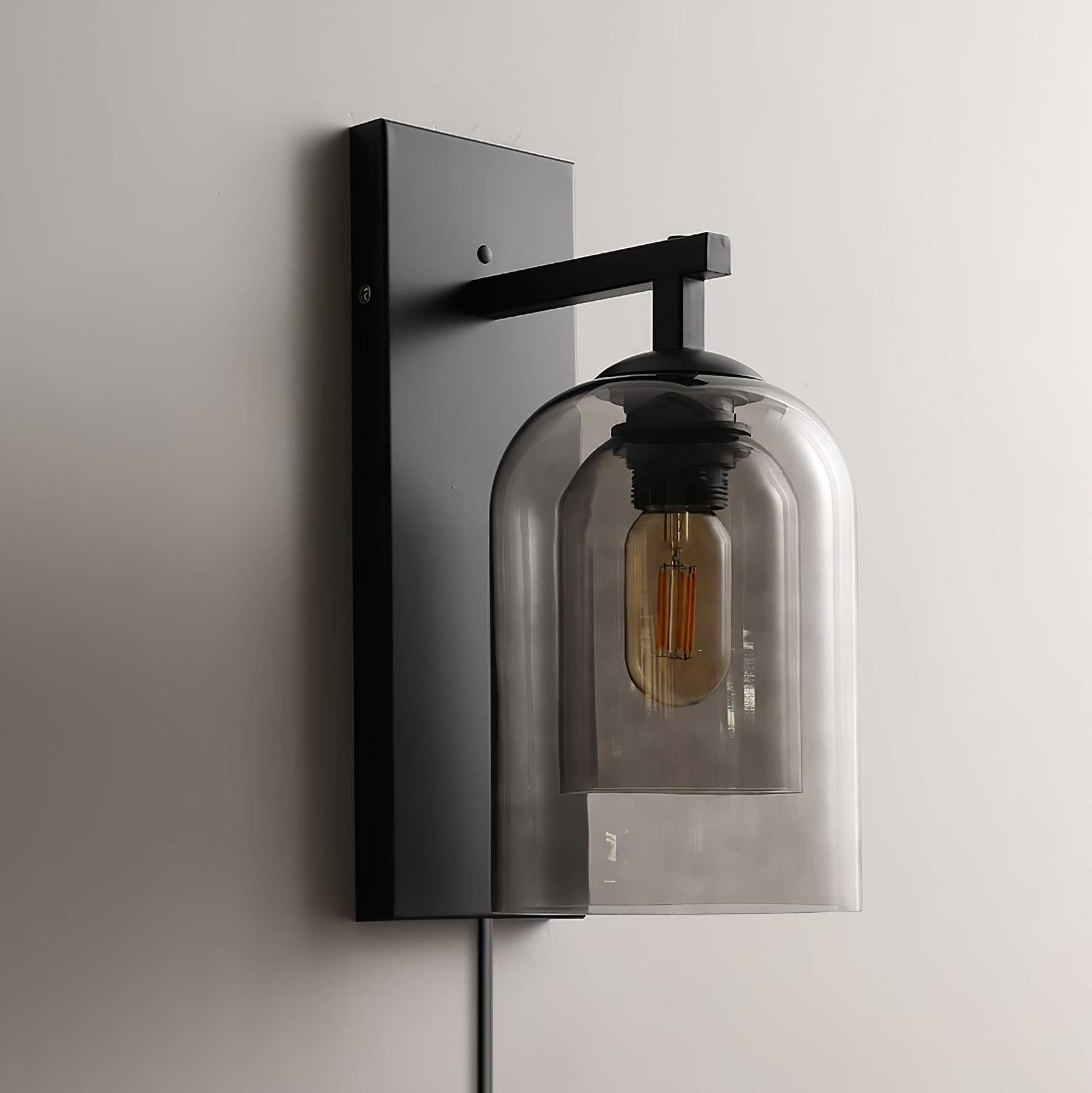 WOW Glass Tubular Plug-in Wall Lamp