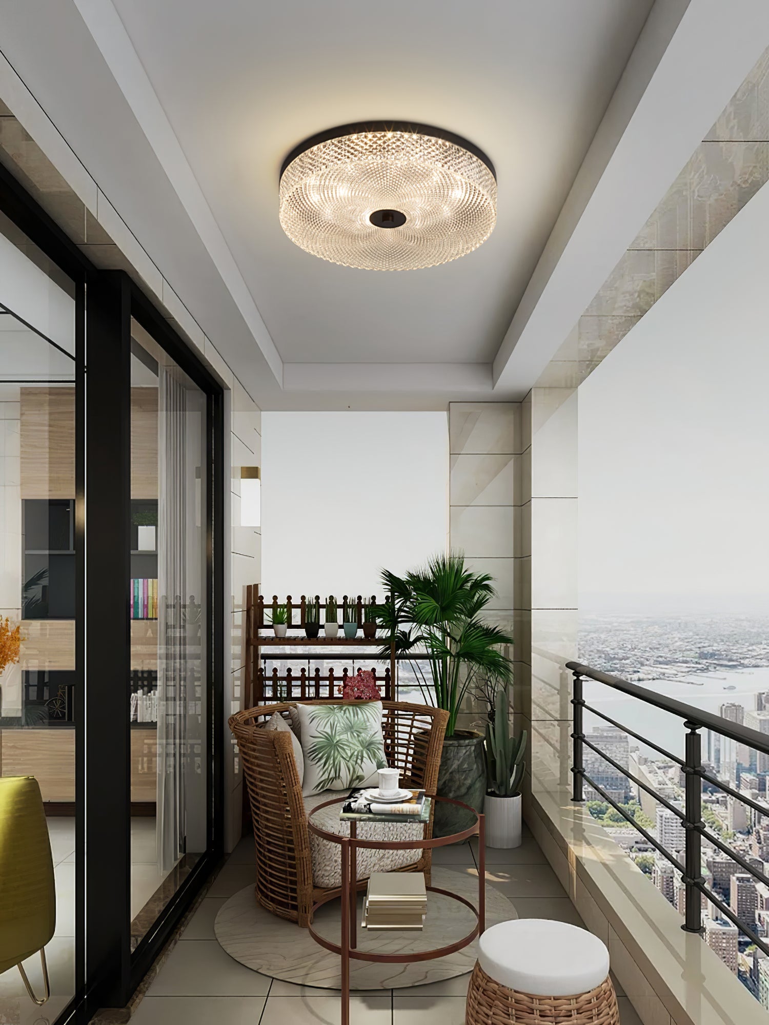 WOW Glimmering Striped Ceiling Light