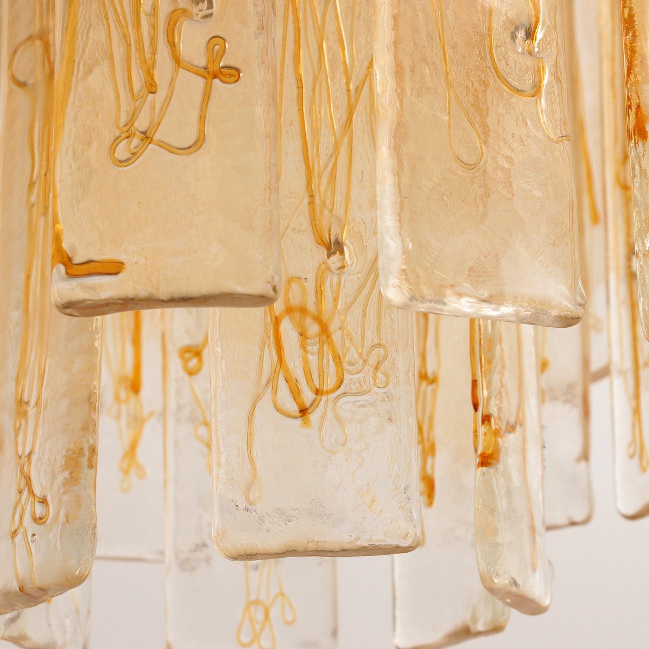 WOW Golden Amber Murano Glass Gorgeous Chandelier-WOW5242