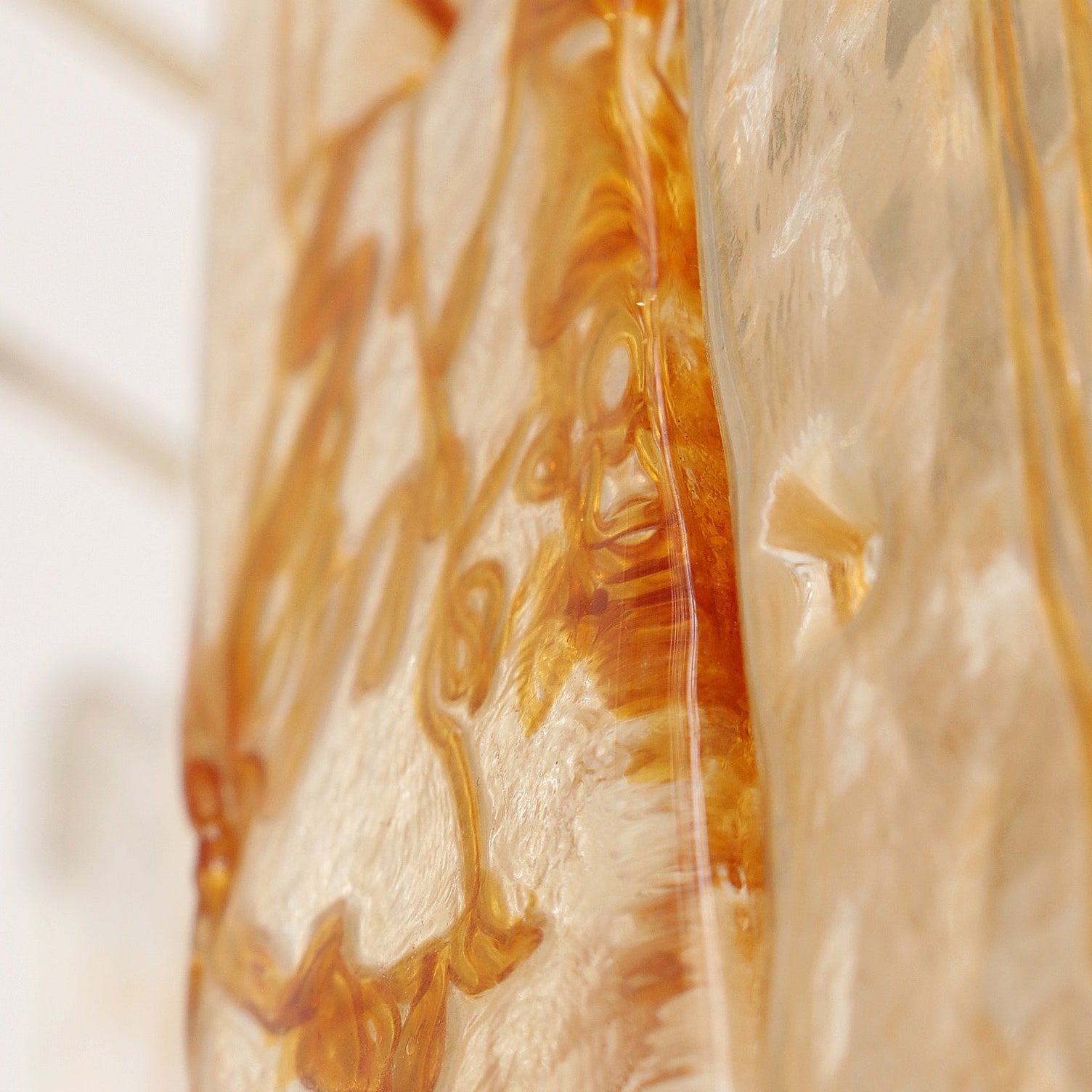 WOW Golden Amber Murano Glass Gorgeous Chandelier-WOW5242