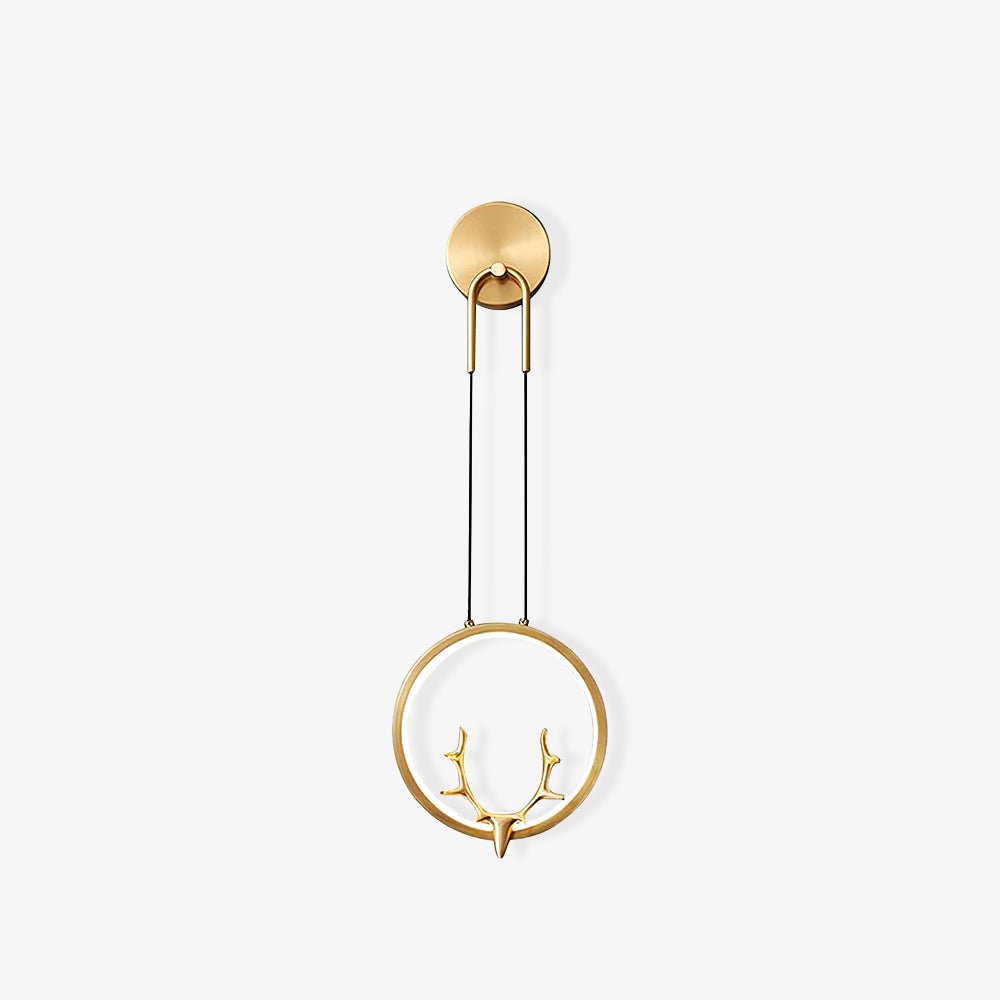 WOW Golden Antler Wall Light