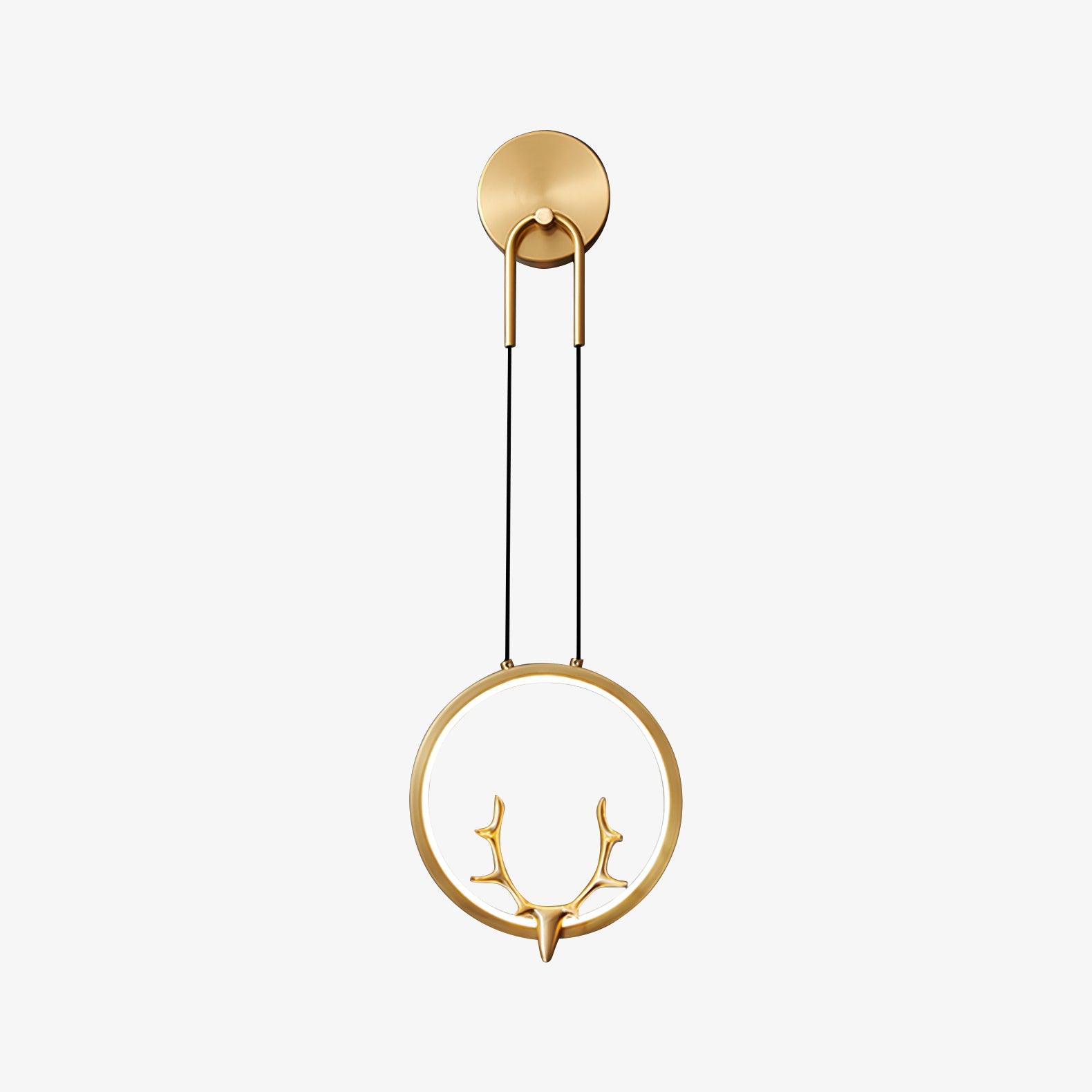 WOW Golden Antler Wall Light