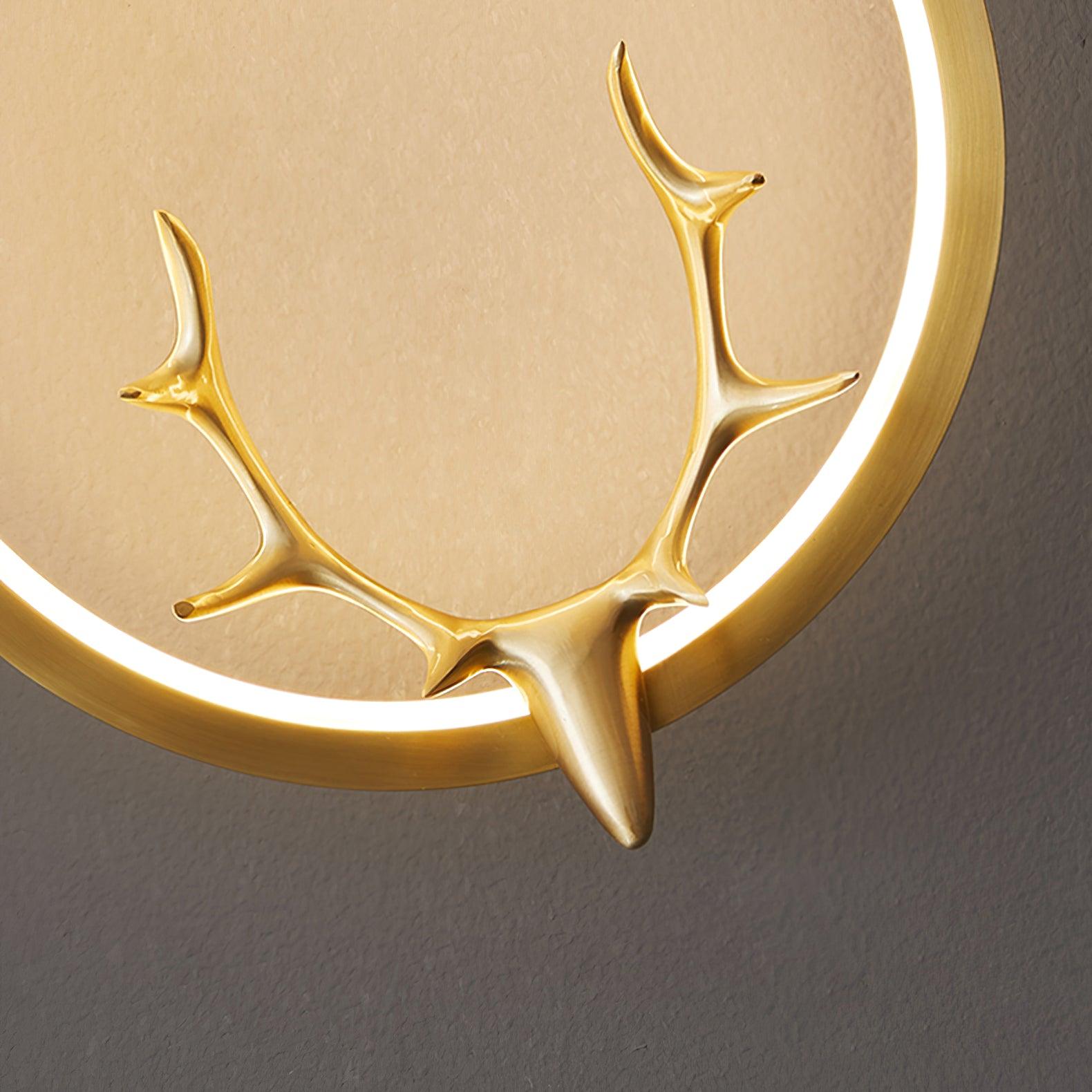 WOW Golden Antler Wall Light