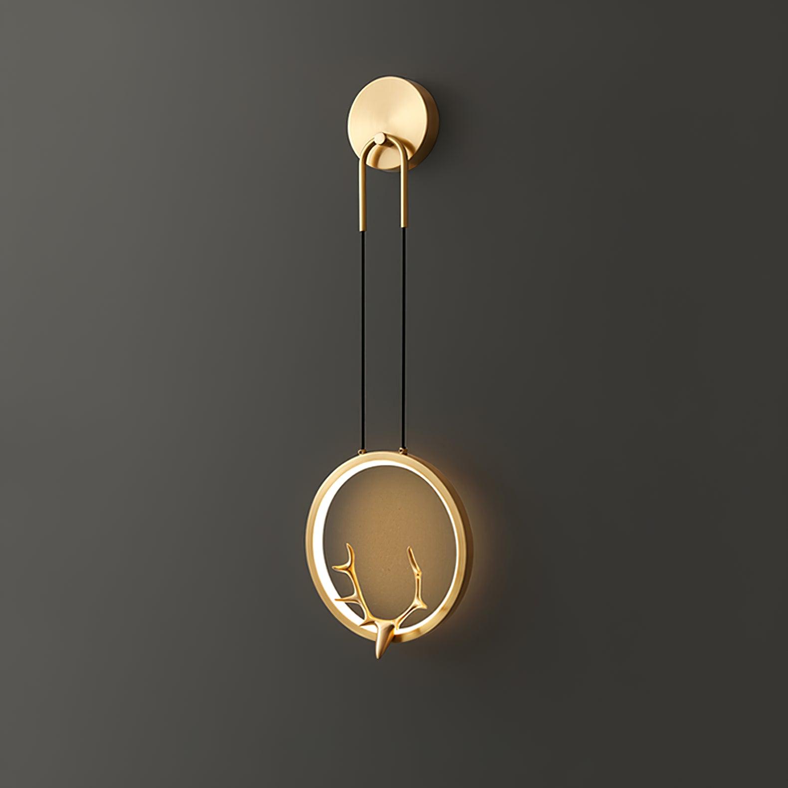 WOW Golden Antler Wall Light