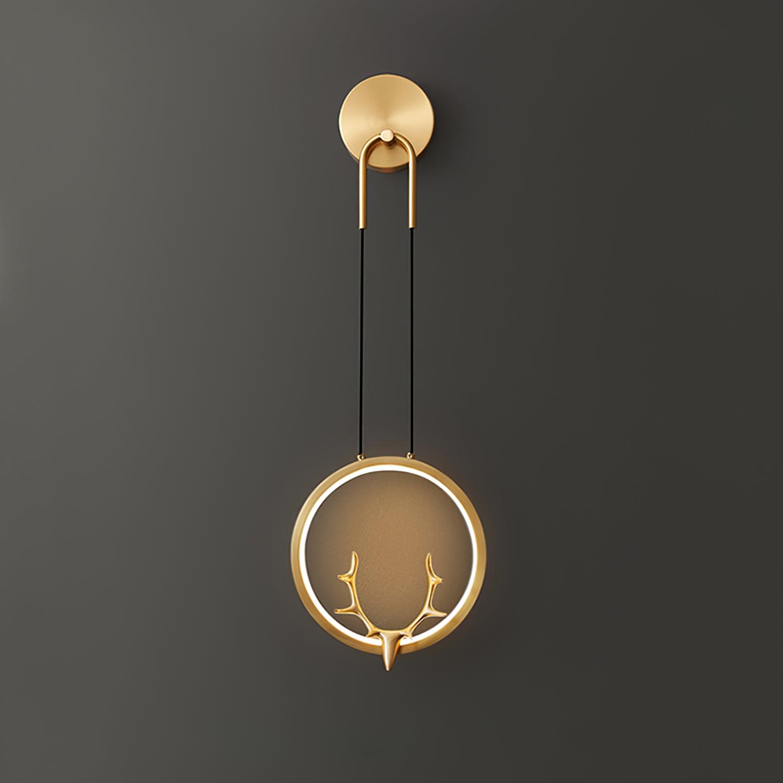 WOW Golden Antler Wall Light