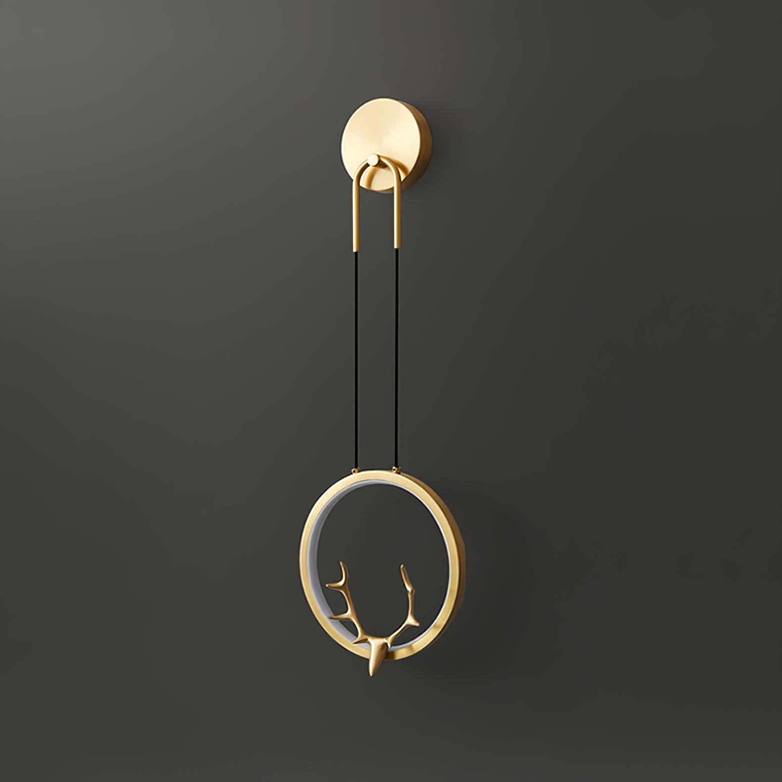 WOW Golden Antler Wall Light