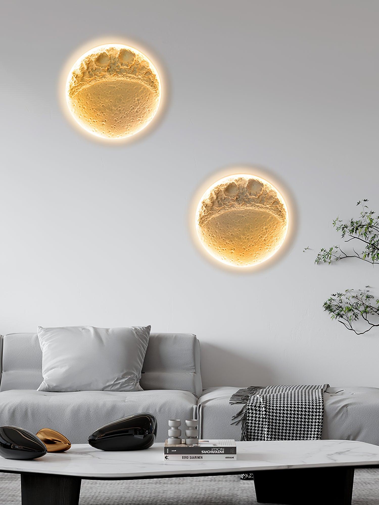WOW Gypsum Moon Wall Lamp