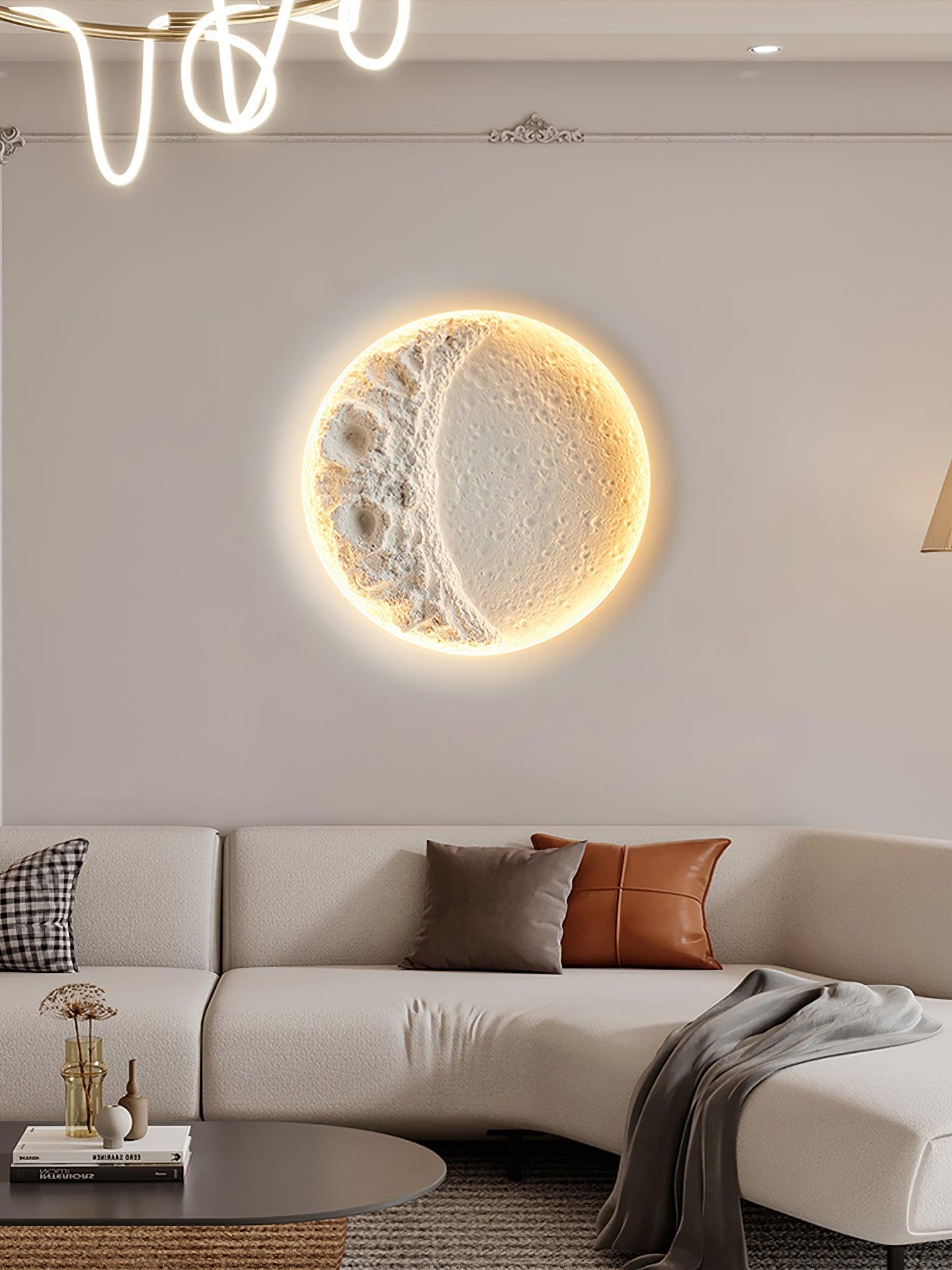 WOW Gypsum Moon Wall Lamp