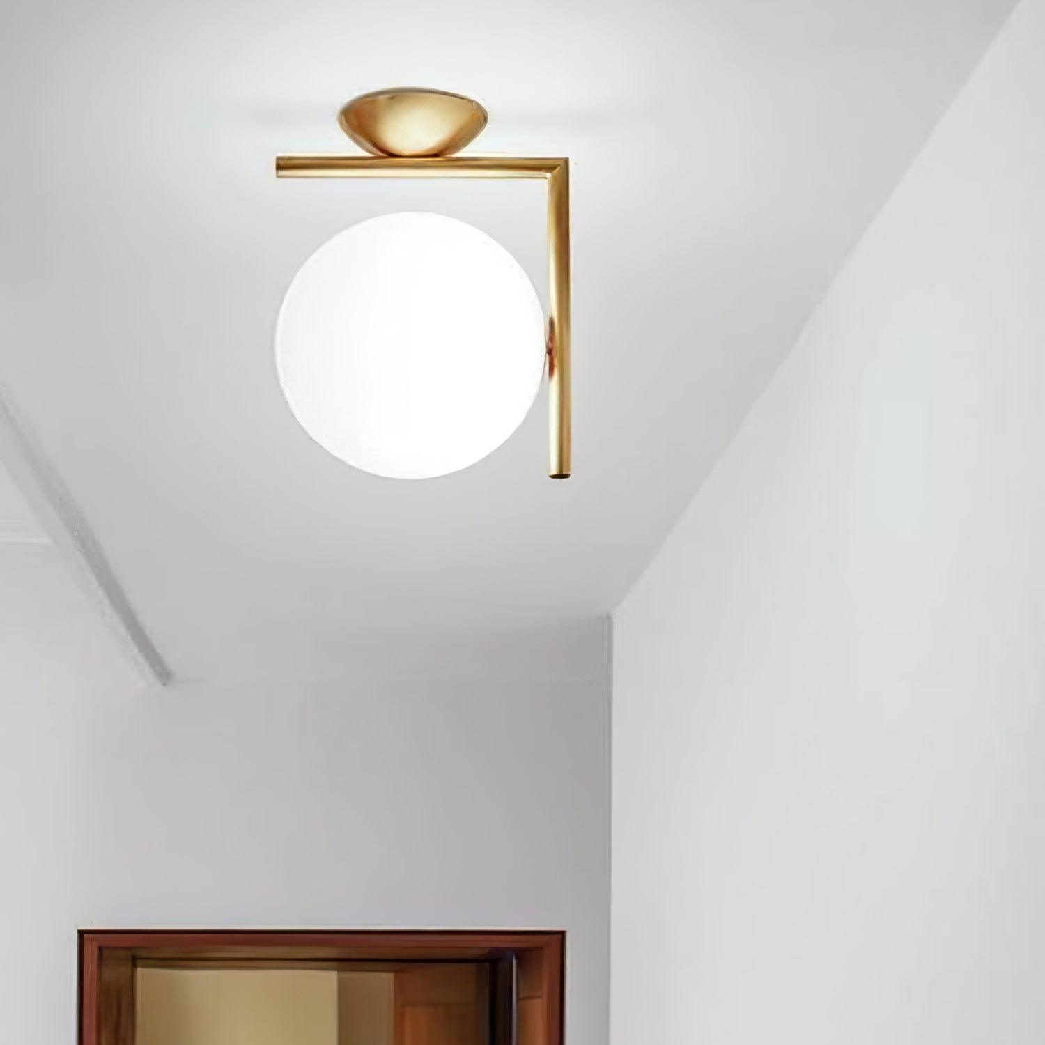 WOW Blown Glass Opal Glass Wall Lamp