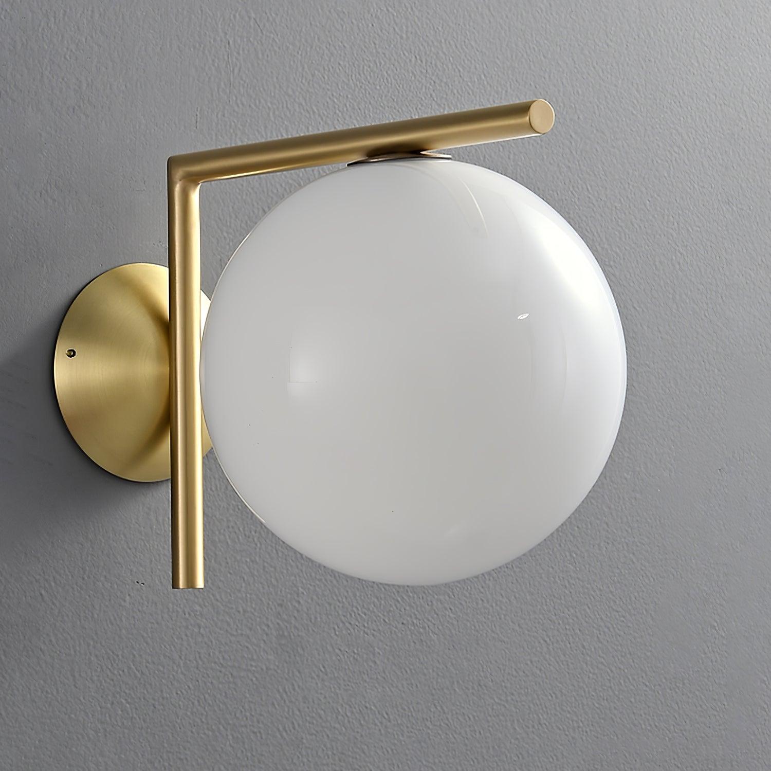 WOW Blown Glass Opal Glass Wall Lamp