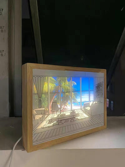 WOW Illuminated Bedside Art Lamp