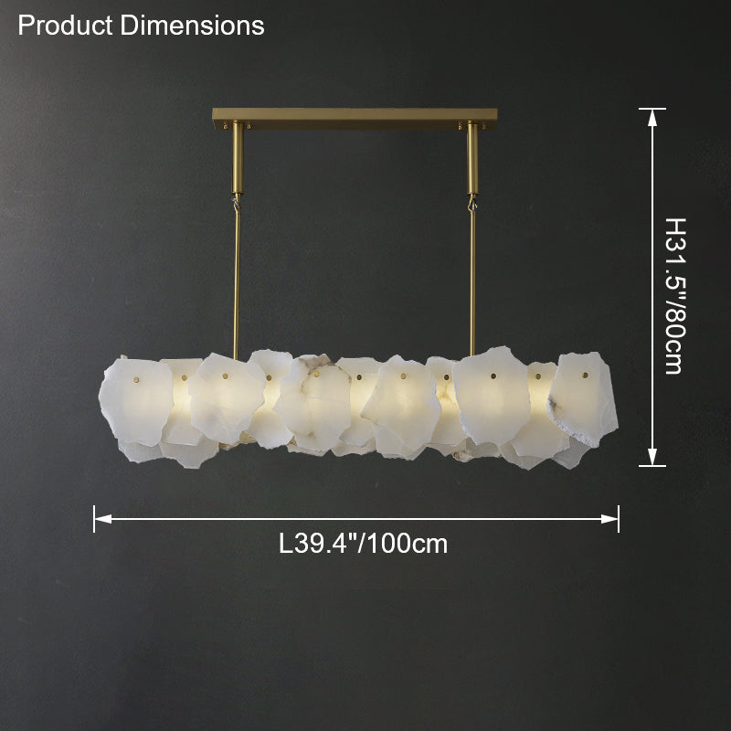 WOW Linear Alabaster Chandelier-wow2392b