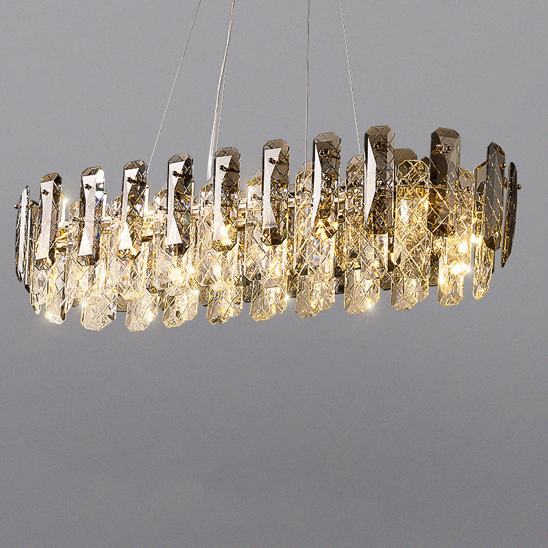 WOW Smoked Crystal Round Chandelier-wow2363
