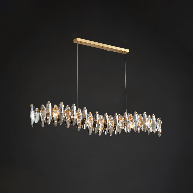 WOW Smoked Crystal Linear Chandelier-wow2188