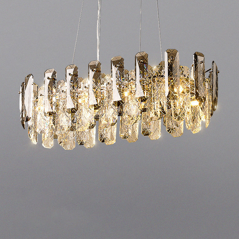 WOW Smoked Crystal Round Chandelier-wow2363