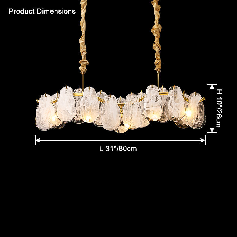 WOW Cloud Glass Linear Chandelier-wow2358