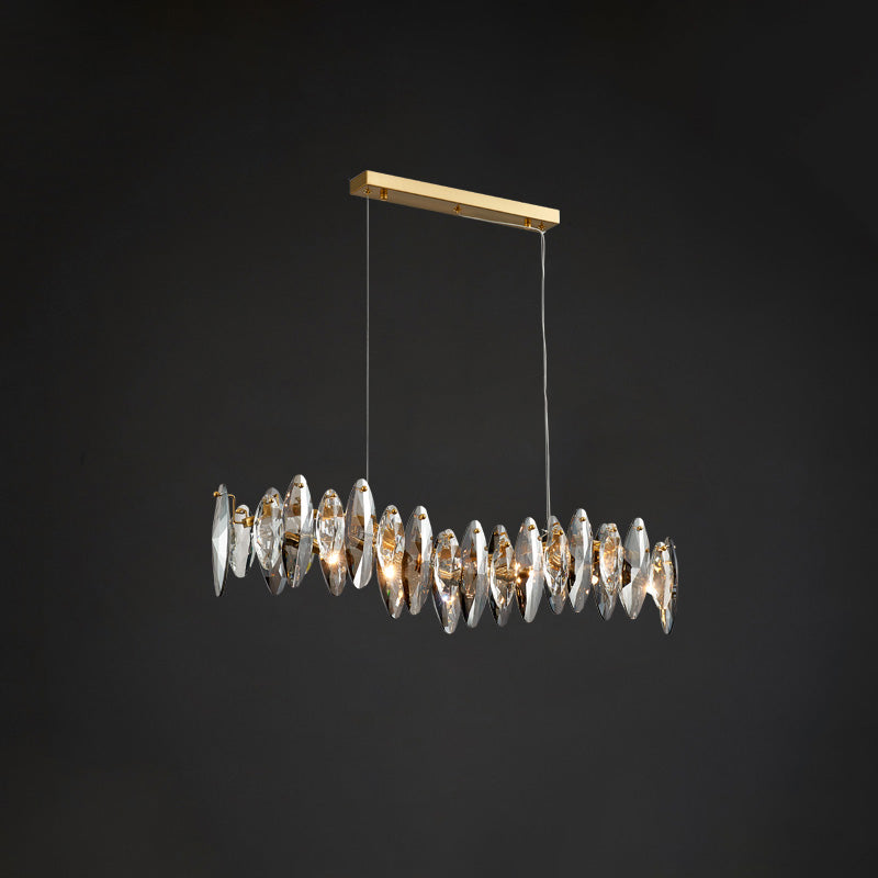 WOW Smoked Crystal Linear Chandelier-wow2188