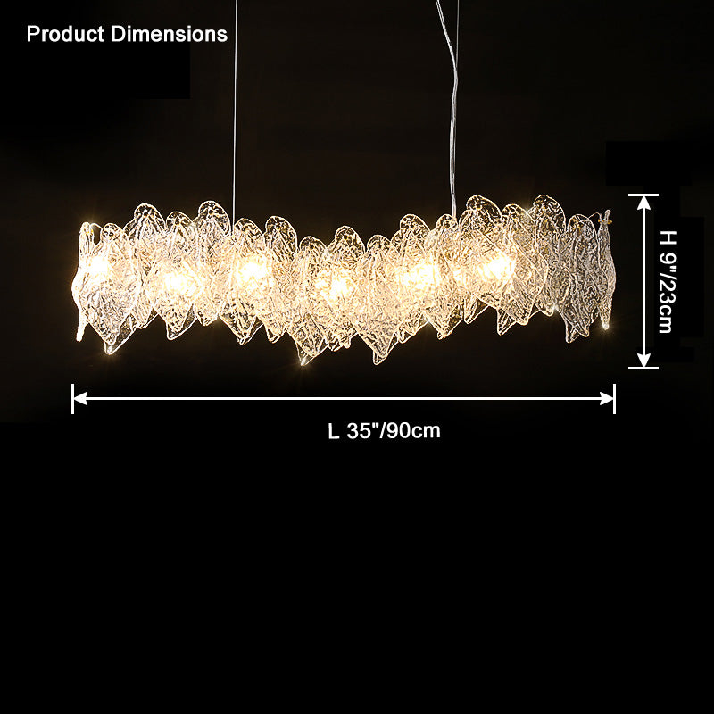 WOW Leaf Glass Chandelier-wow2374