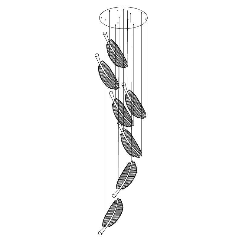 WOW Leaf LED Chandelier