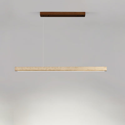 Linear Travertine Pendant Lamp