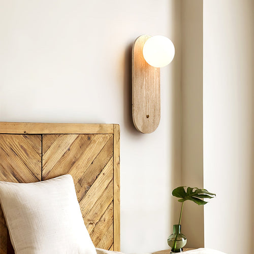 WOW Luna Travertine Wall Sconce