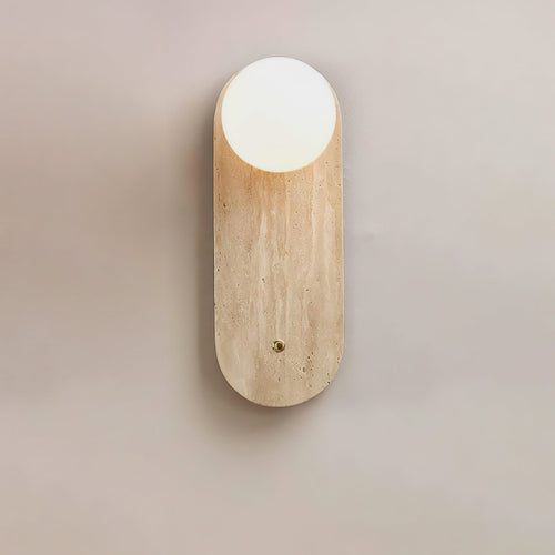 WOW Luna Travertine Wall Sconce