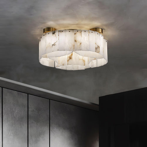 WOW Luxe Alabaster Brass Ceiling Lamp