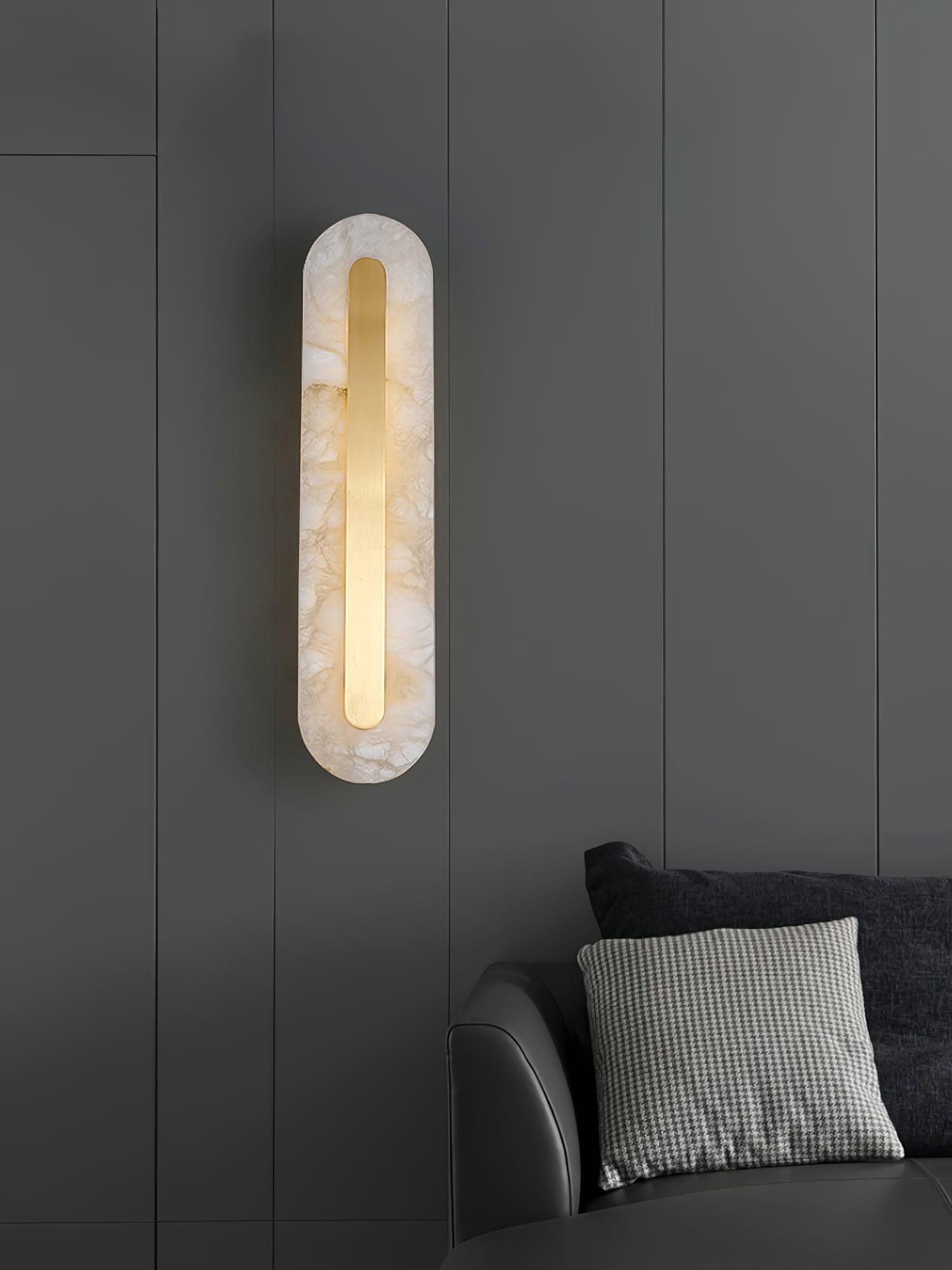 WOW Alabaster Rounded Wall Light