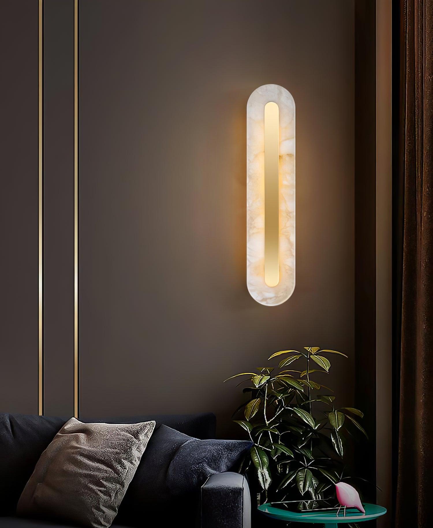 WOW Alabaster Rounded Wall Light