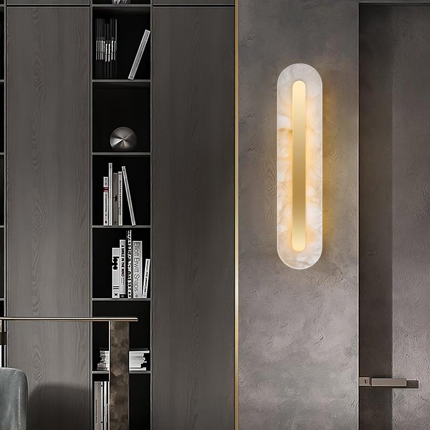 WOW Alabaster Rounded Wall Light