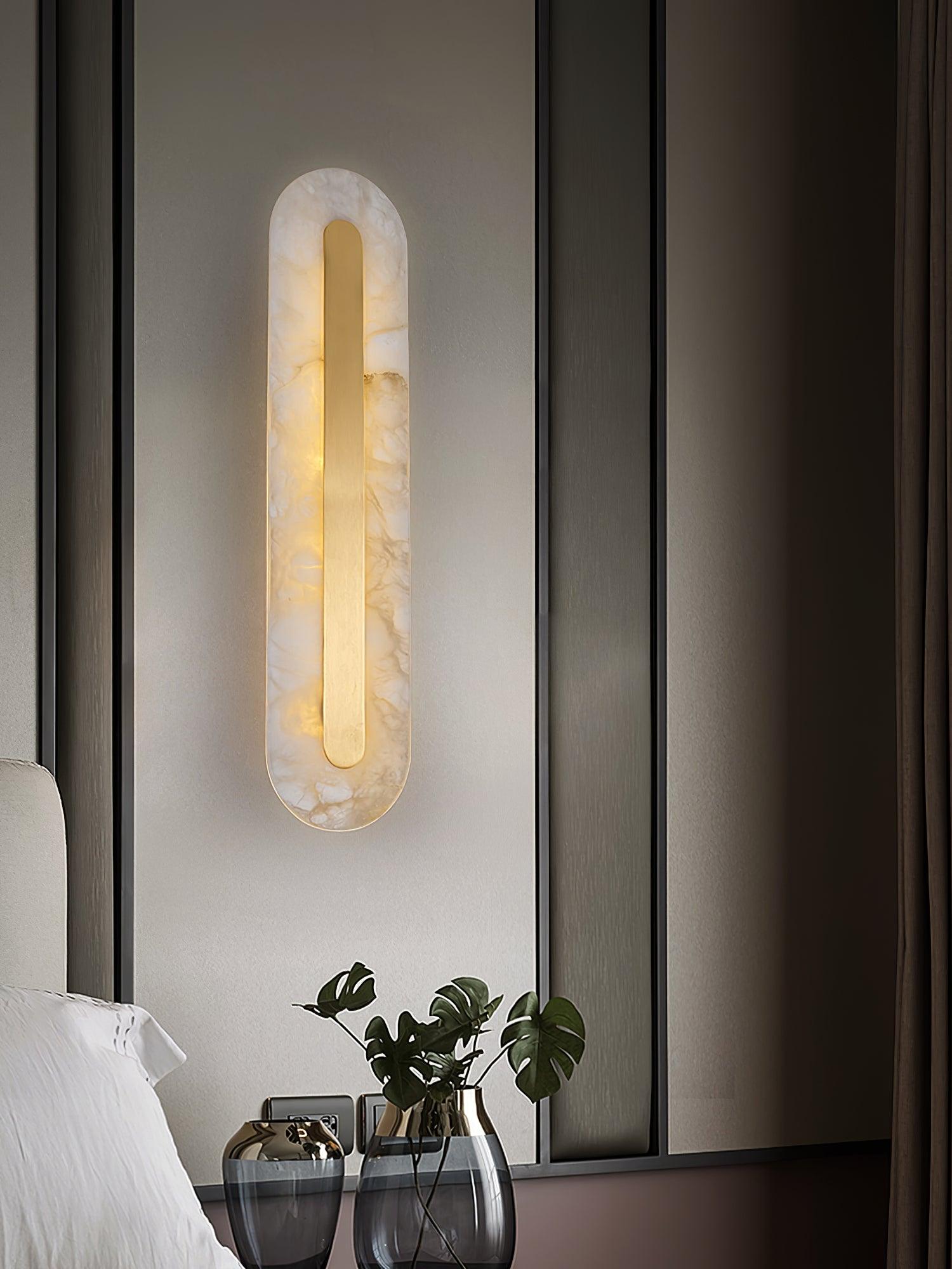 WOW Alabaster Rounded Wall Light
