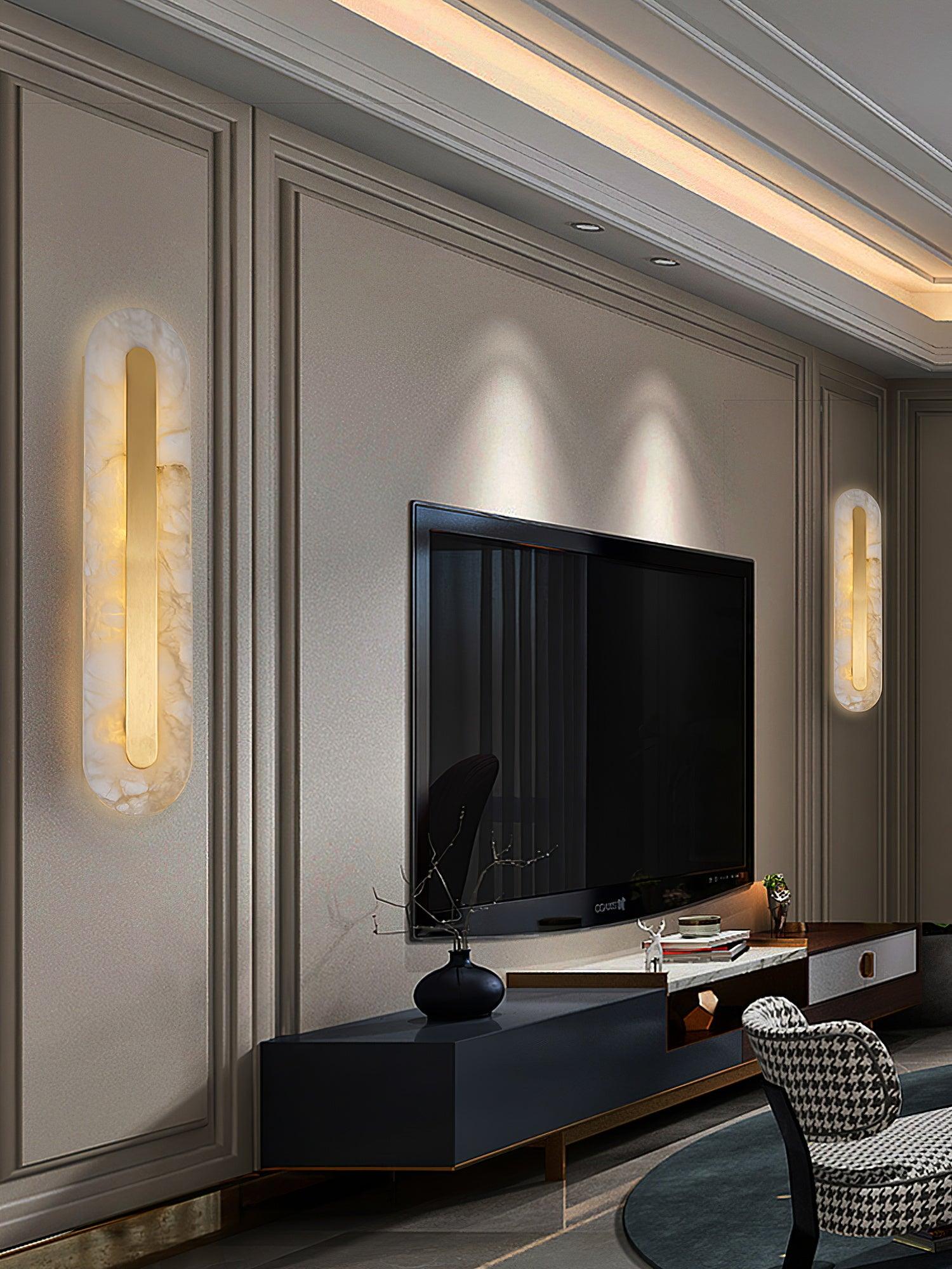 WOW Alabaster Rounded Wall Light