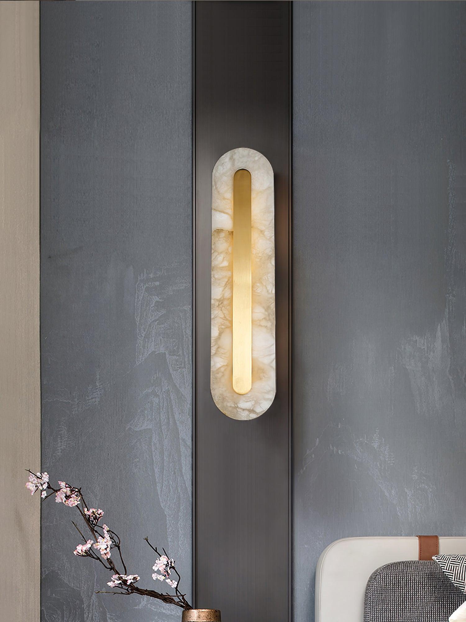 WOW Alabaster Rounded Wall Light