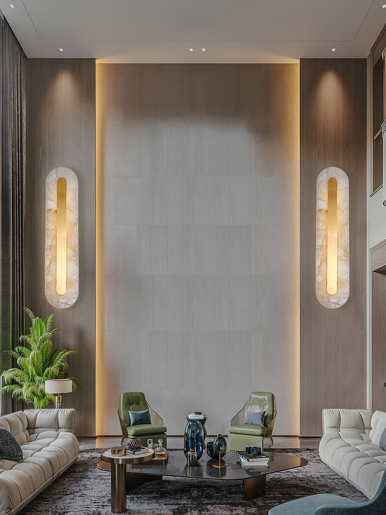 WOW Alabaster Rounded Wall Light