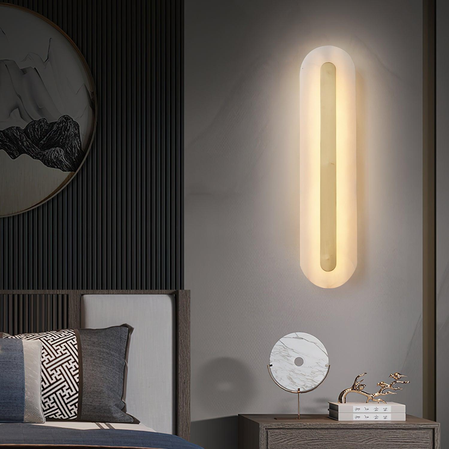 WOW Alabaster Rounded Wall Light