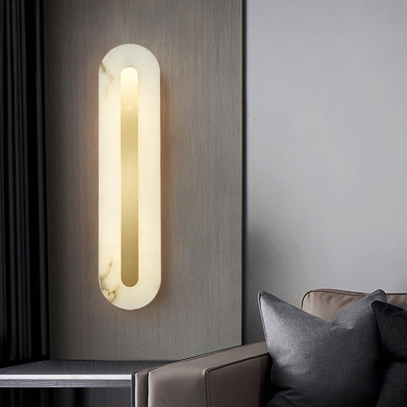 WOW Alabaster Rounded Wall Light