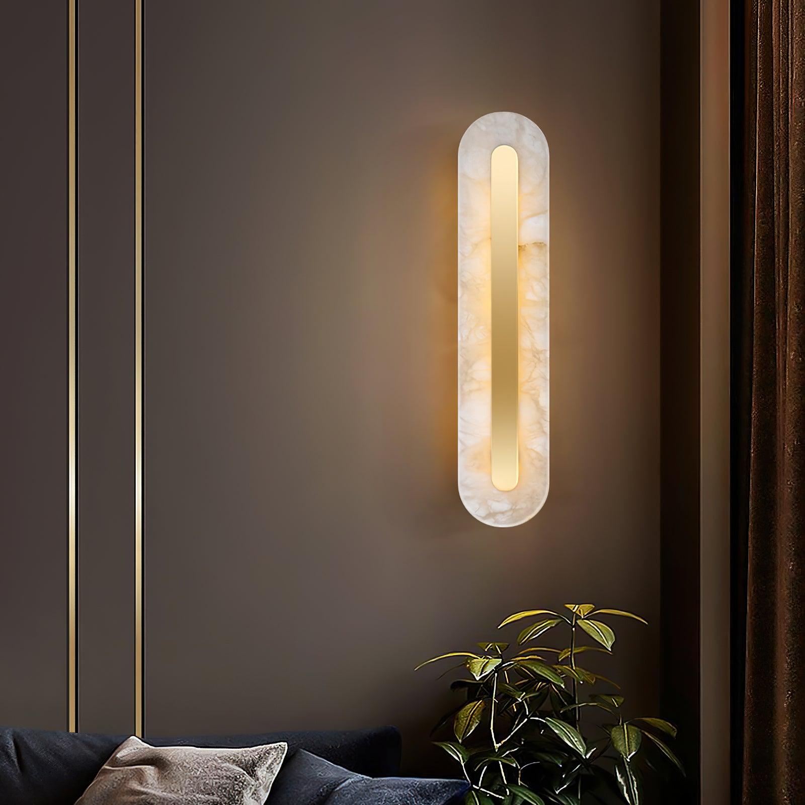 WOW Alabaster Rounded Wall Light